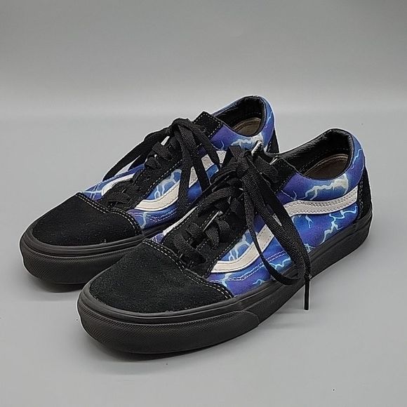 Vans Old Skool Lightning Blue Sneakers - Picture 2 of 9
